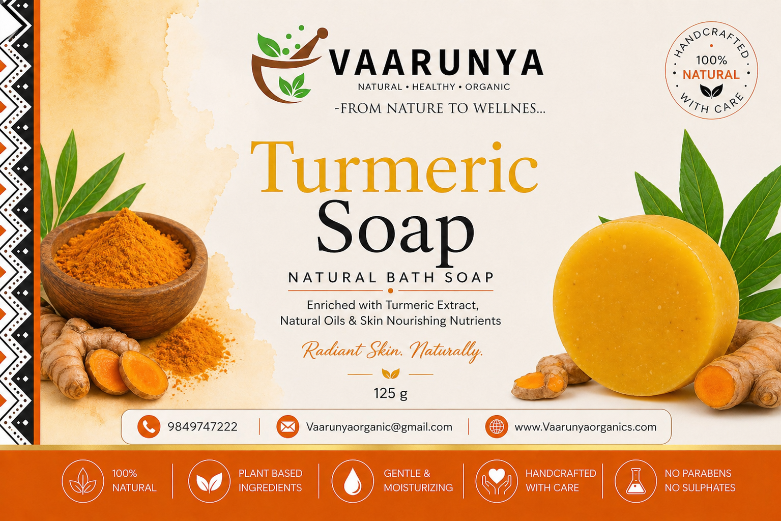 Turmeric soap